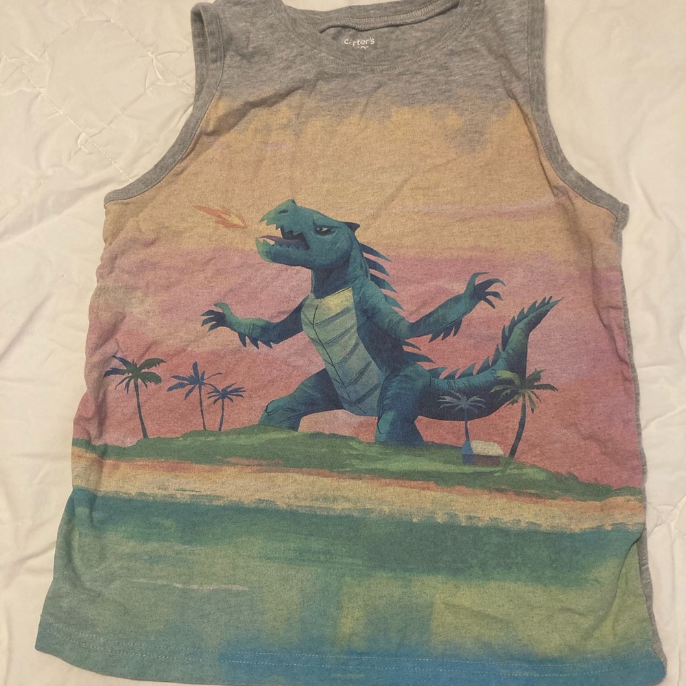 Giant lizard tank top